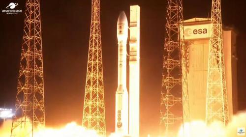 موشک اروپایی 12 ماهواره را به مدار زمین برد
