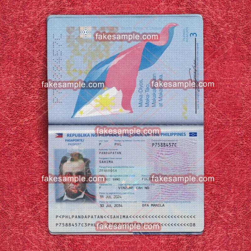 Turkey Passport Fake Template