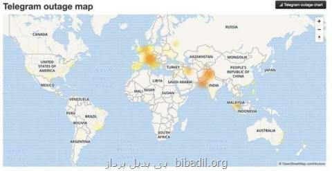 خرابی تلگرام در روز گذشته
